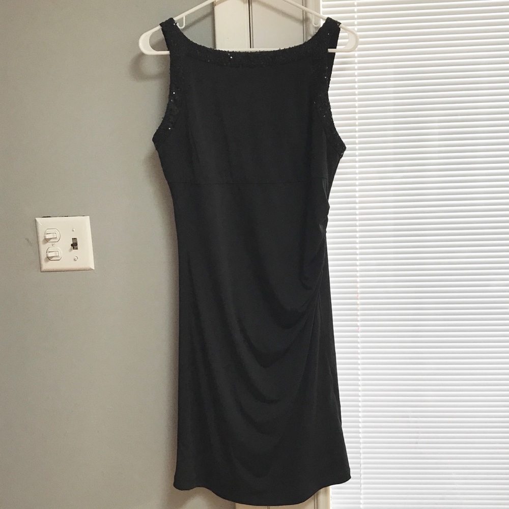 Little Black Dress with Sequin Accents